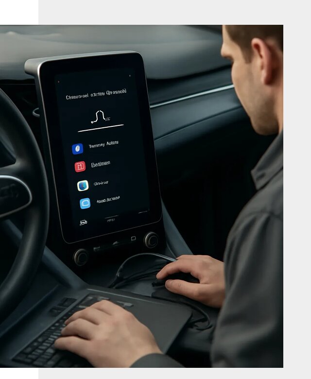Установка приложений Lynk Co на автомобиль в Лесне